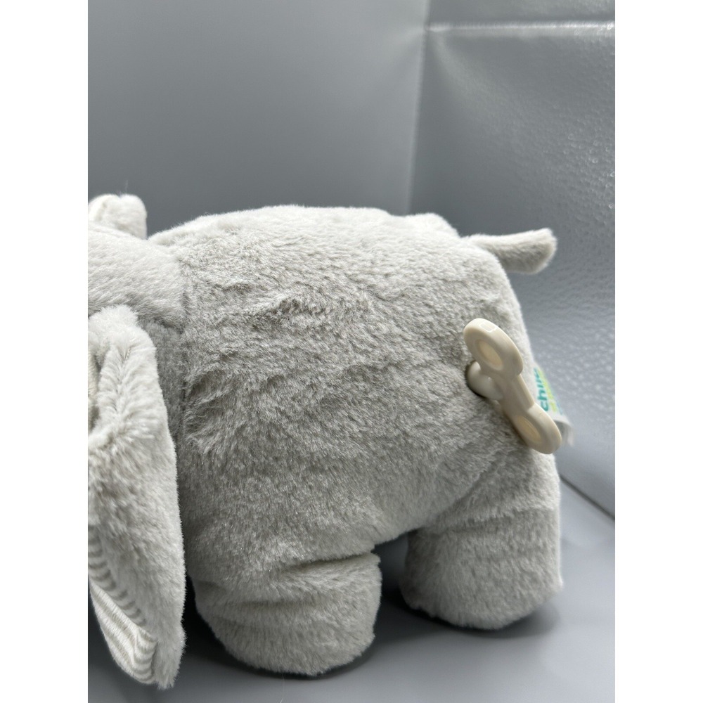 Carter's Elephant Musical Plush Wind Up Gray Stripe 9" Stuffed Animal Grey Works - Picture 13 of 16